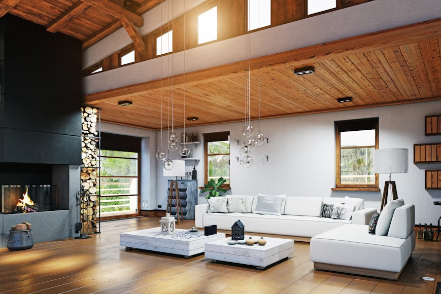 invisible mounting for oak beams