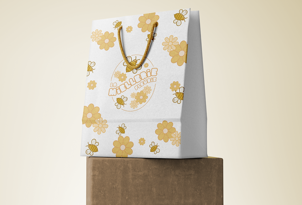 Sac de shopping "La miellerie fleurie"