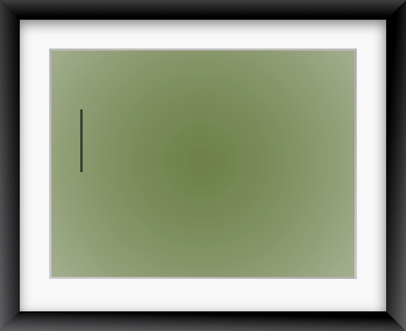 A frame with text that types out "Graphic Design"