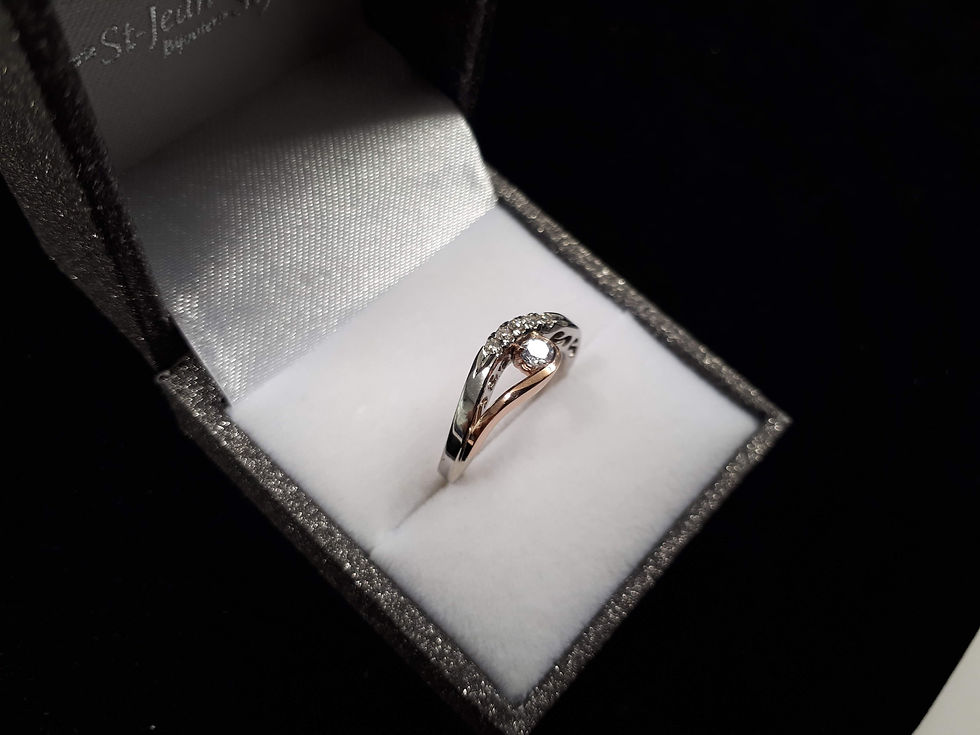 Or jaune 14 kt or blanc 14 kt diamants
