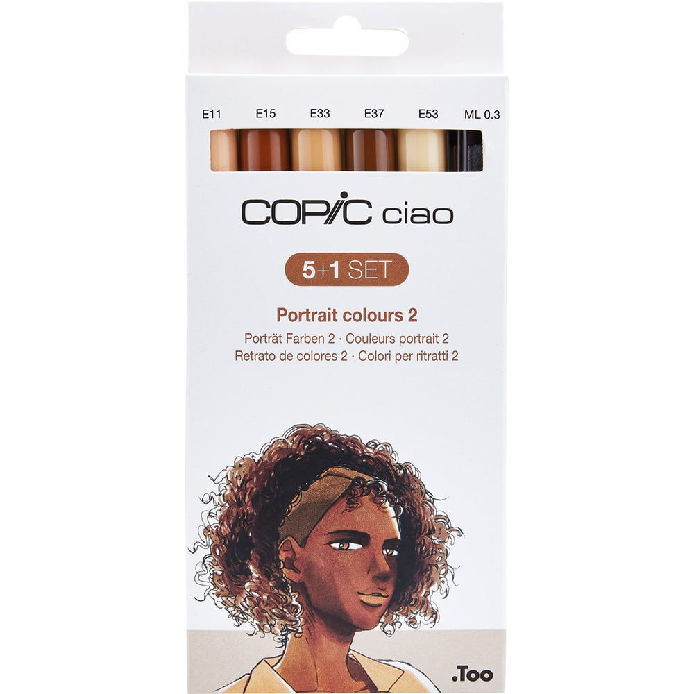 Copic Ciao portraits 5+1