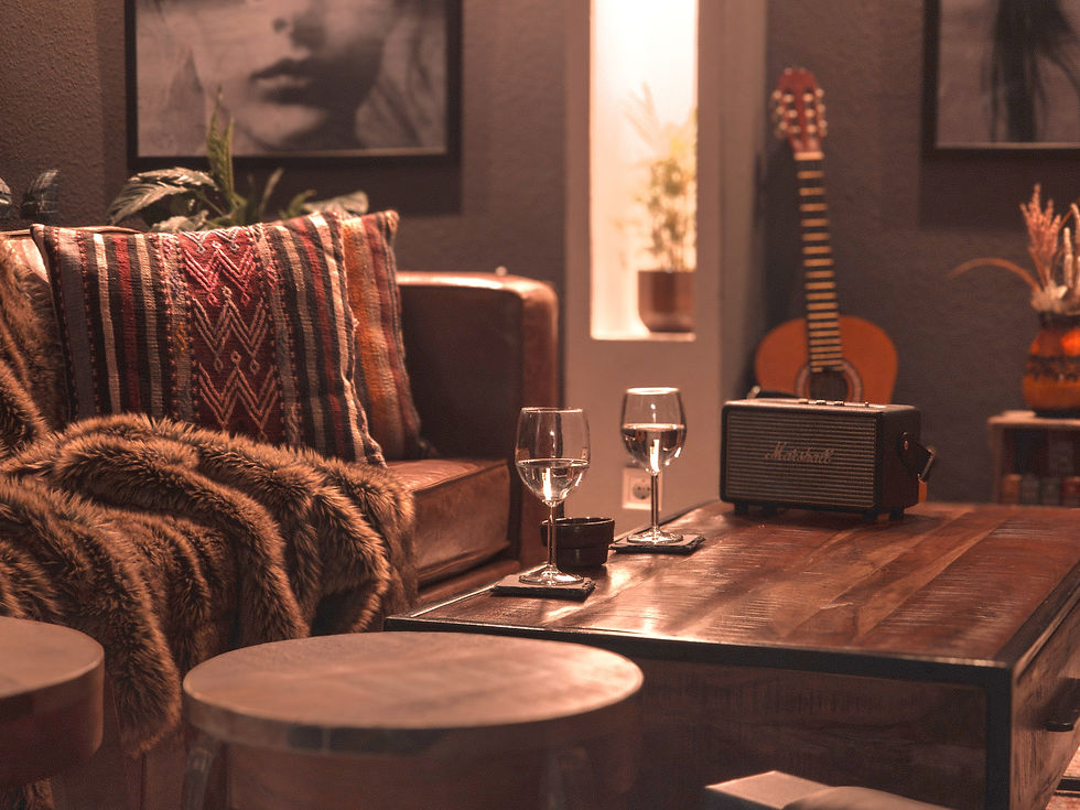 Gemütliche Abendstunden im Wohnzimmer