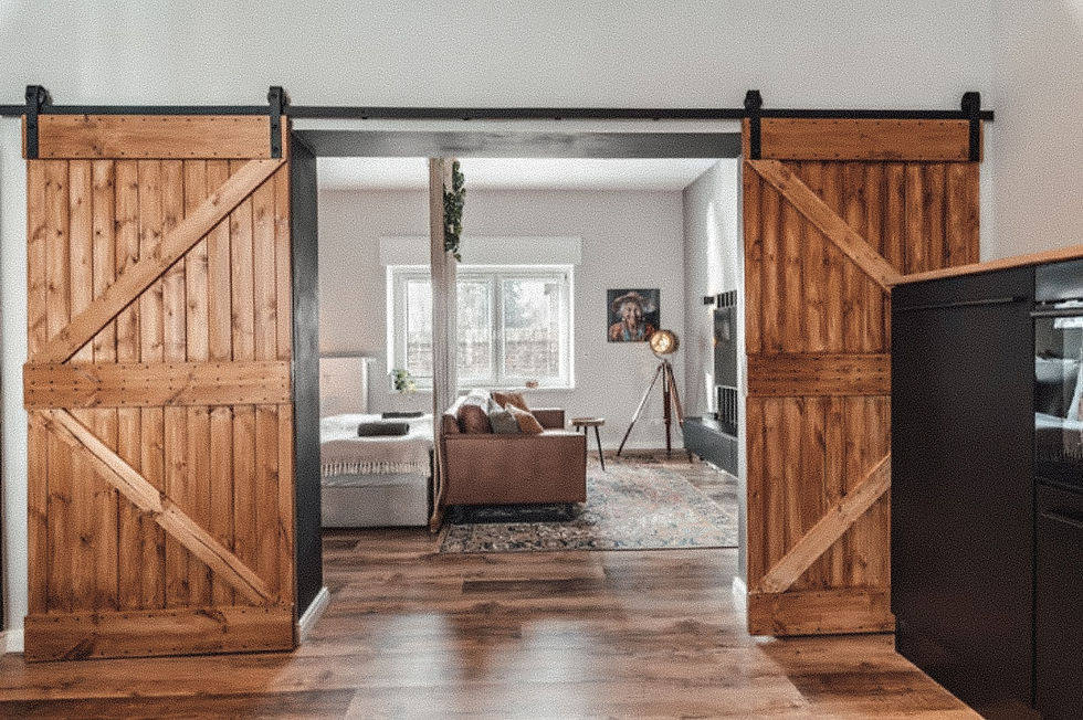 Blick Richtung Wohn/Schlafzimmer
