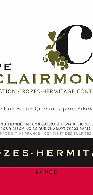 Cave de Clairmont - Crozes Hermitage 2013