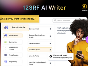 Revolutionize Creativity with 123RF's NEW AI Writer!