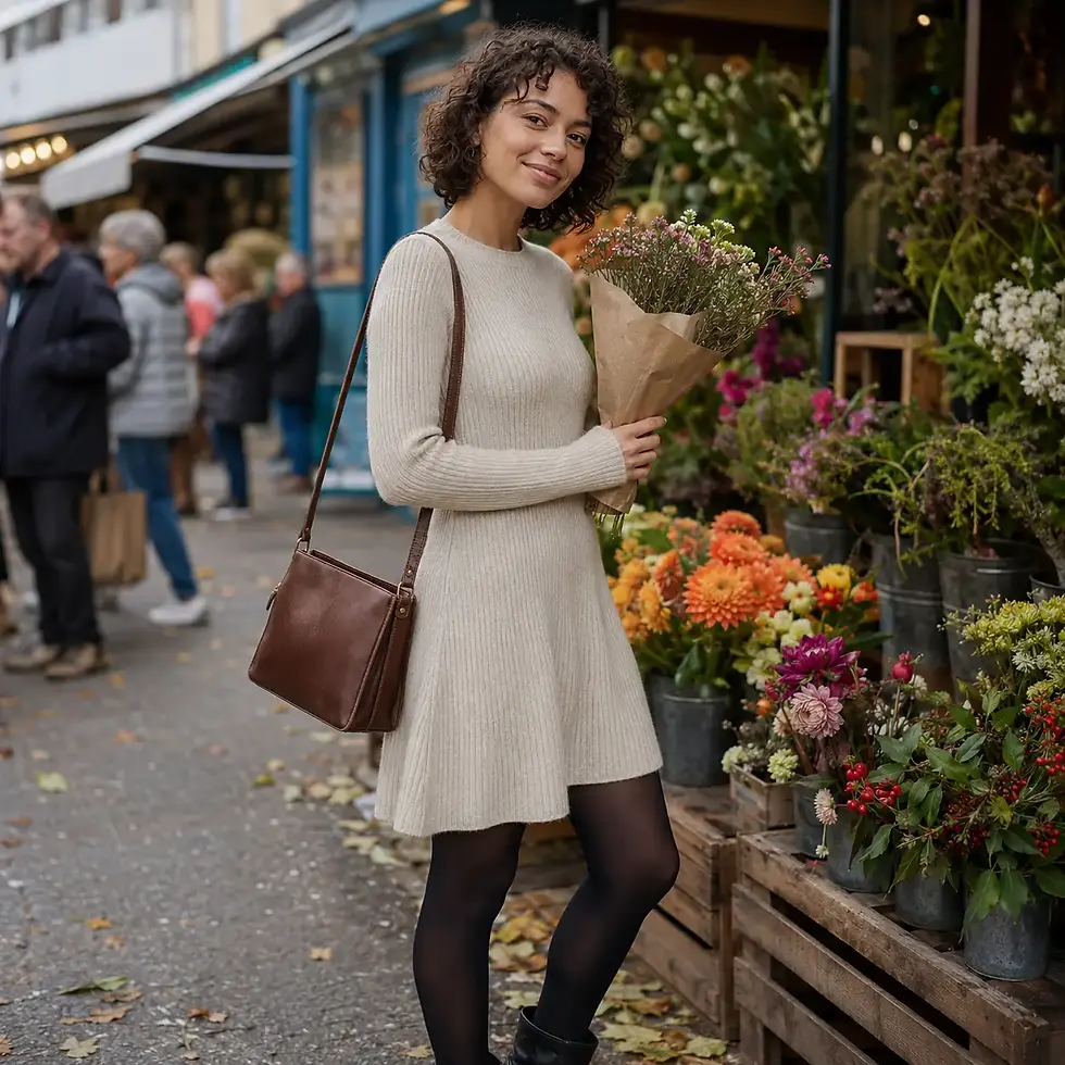 Thumbnail: Evelyn Ribbed Knit Dress