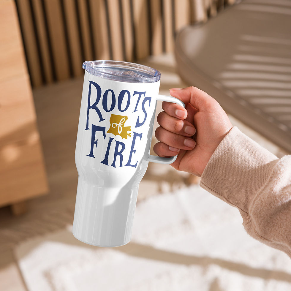 Thumbnail: Roots of Fire: Movie Logo Travel Mug
