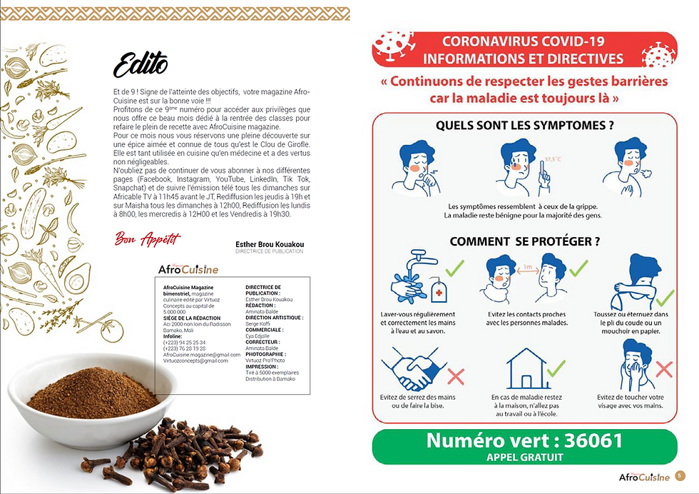 Miniature : AfroCuisine Magazine bimestriel numero 9 (1000FCFA)