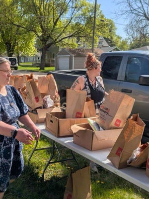 May Food Pantry at Baldrshof. Murdock, Minnesota