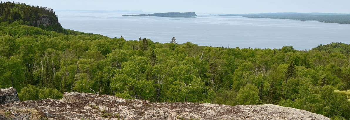 Landscape photo over the water
