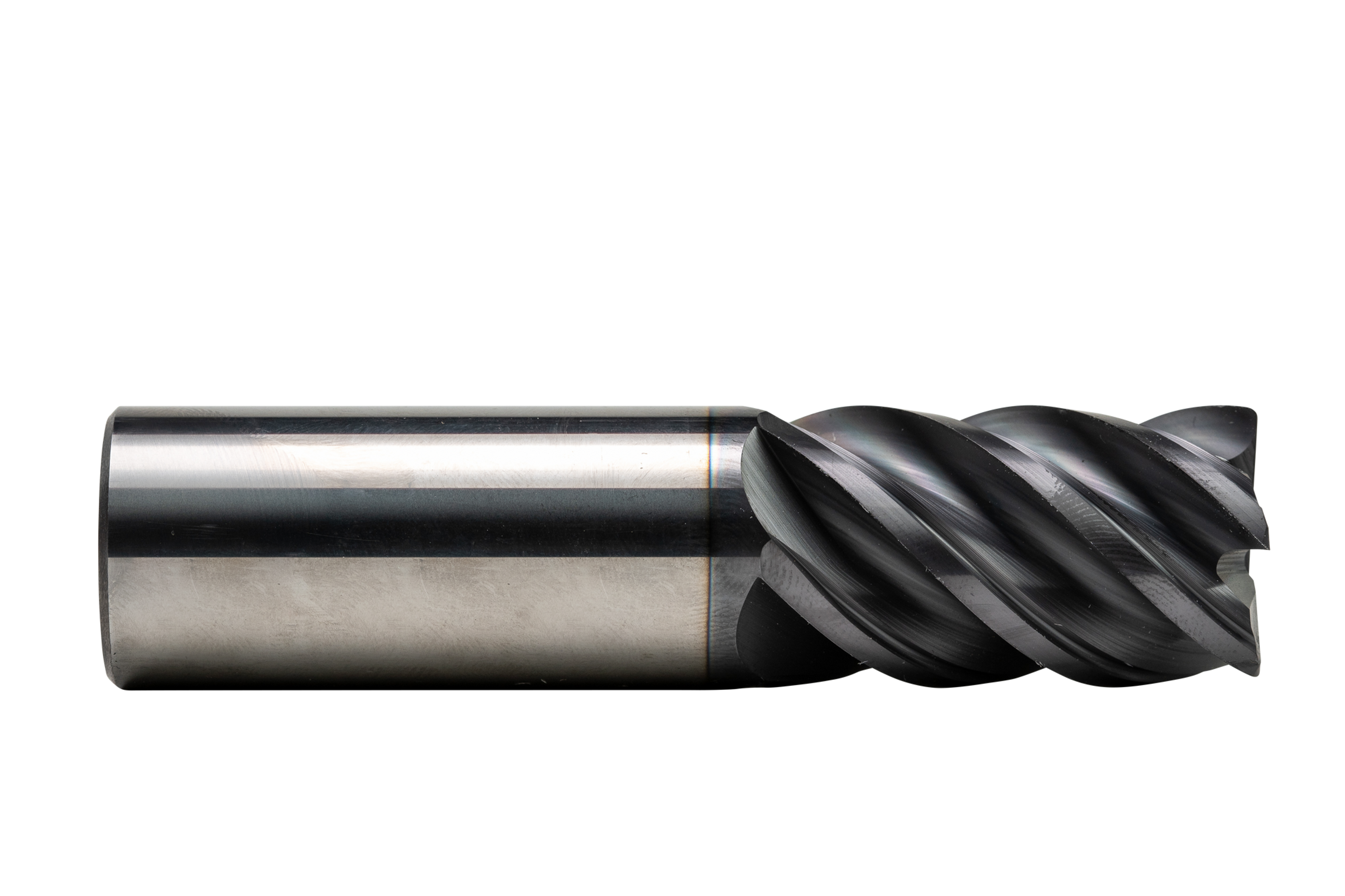 ø 1/8" x 3/4" LOC x 2" OAL, 5FL, High Performance Carbide End Mill, .010R, Coate