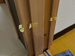 介護施設の建具枠補修