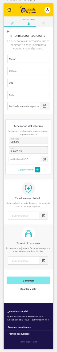 Ecuador Auto Mobile - Additional Vehicle