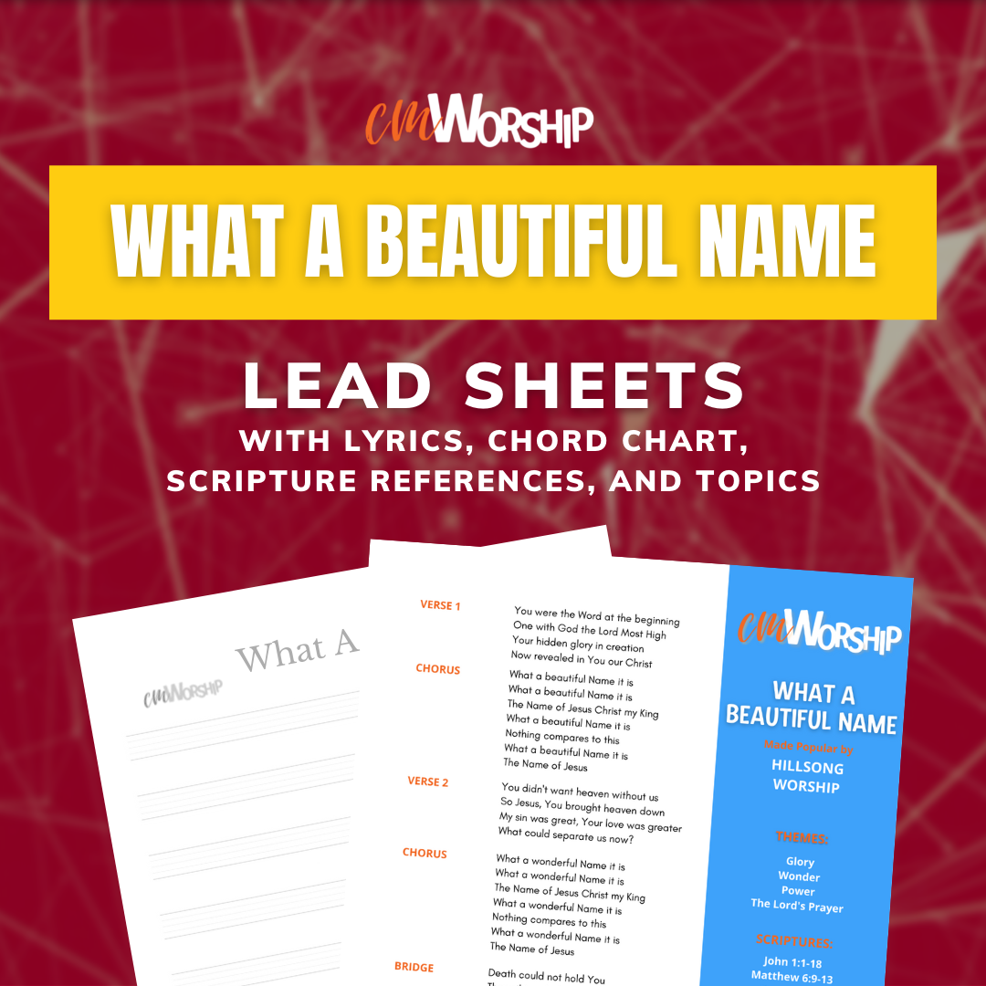 What A Beautiful Name: Lead Sheets