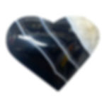 Black Agate Heart