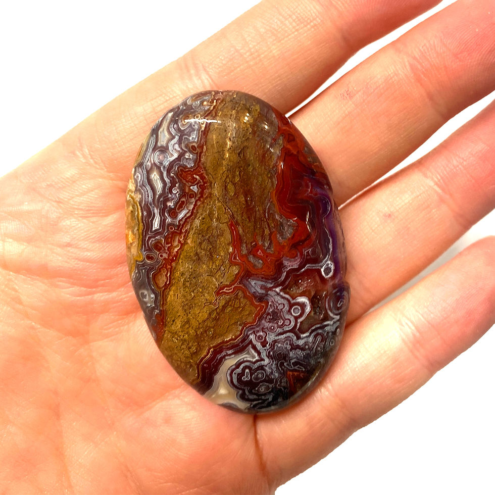 Mexican Lace Agate Palmstone