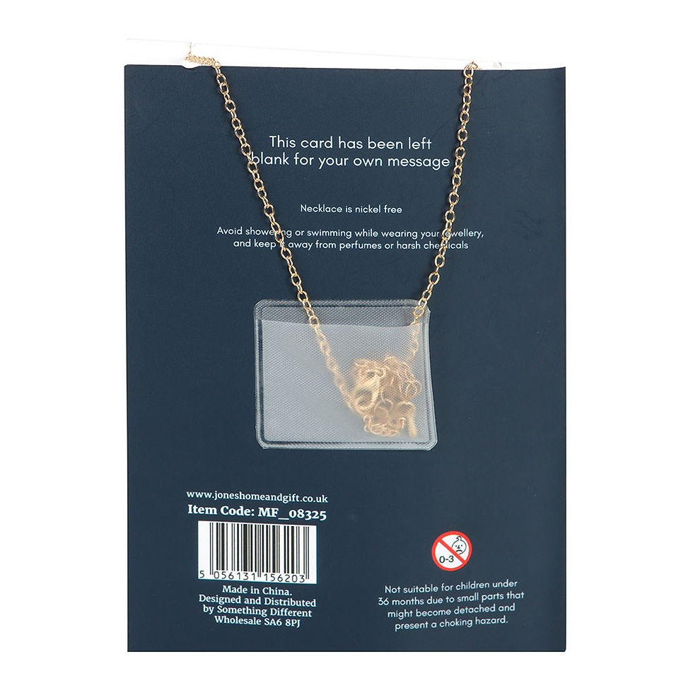 Thumbnail: Night Owl Necklace Card