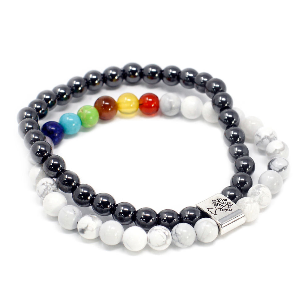 Howlite Chakra Magnetic Bracelet