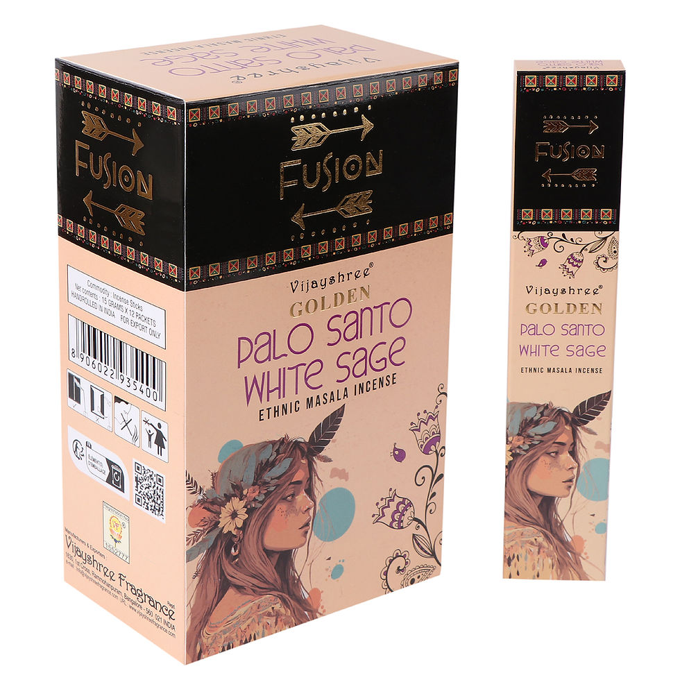 Golden Fusion Palo Santo and White Sage Incense Sticks