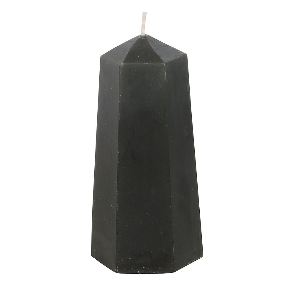 Thumbnail: Protection Crystal Candle with Rough Black Obsidian