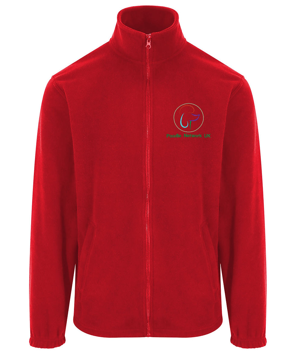 Thumbnail: Poodle Network Fleece with Coloured Logo