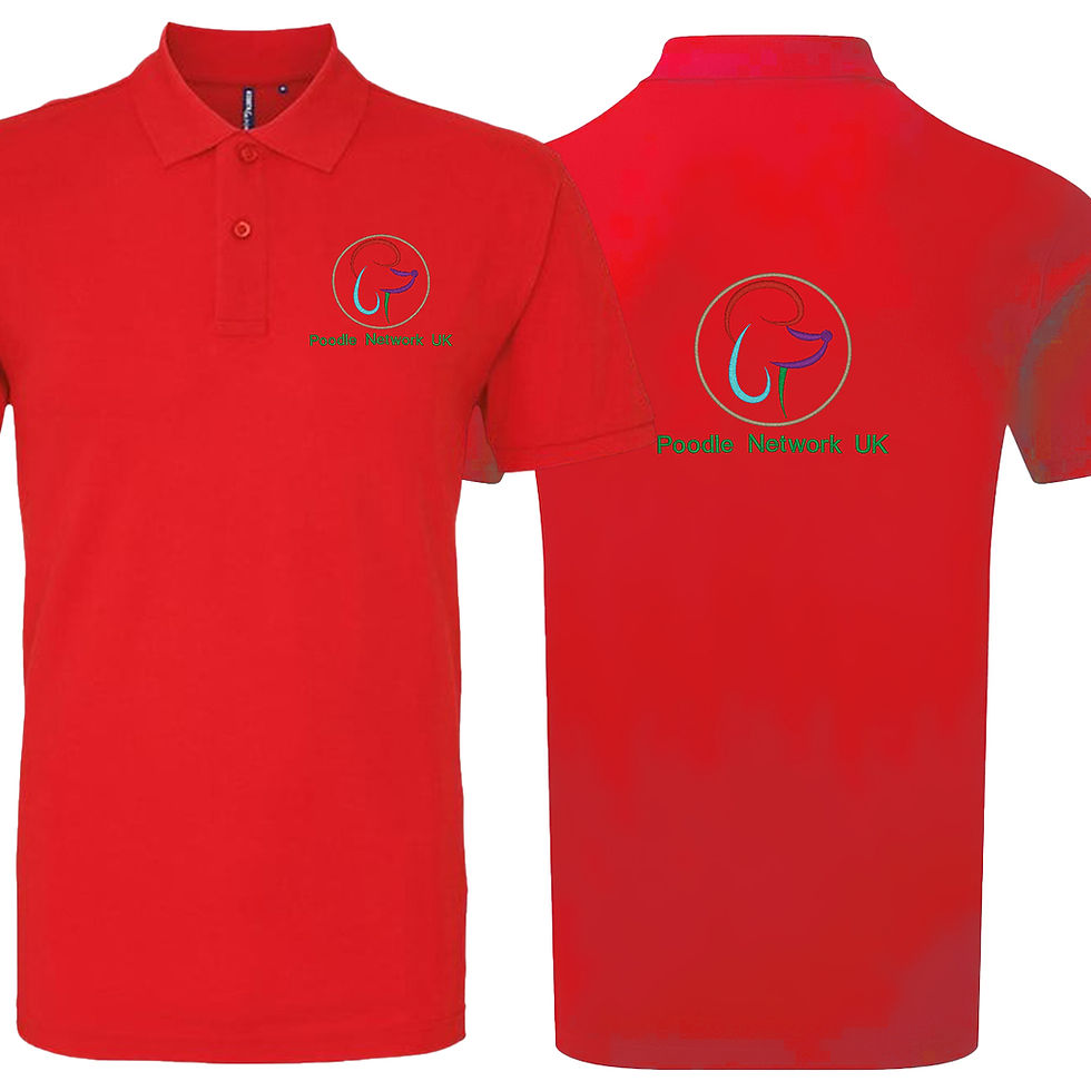 Thumbnail: Poodle Network Polo Shirt with Coloured Logo