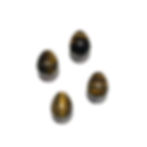 Four Tiger Eye Mini Eggs from above view