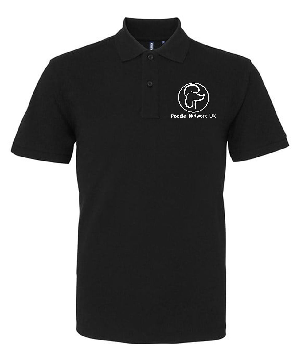 Thumbnail: Poodle Network Polo Shirt with White Logo