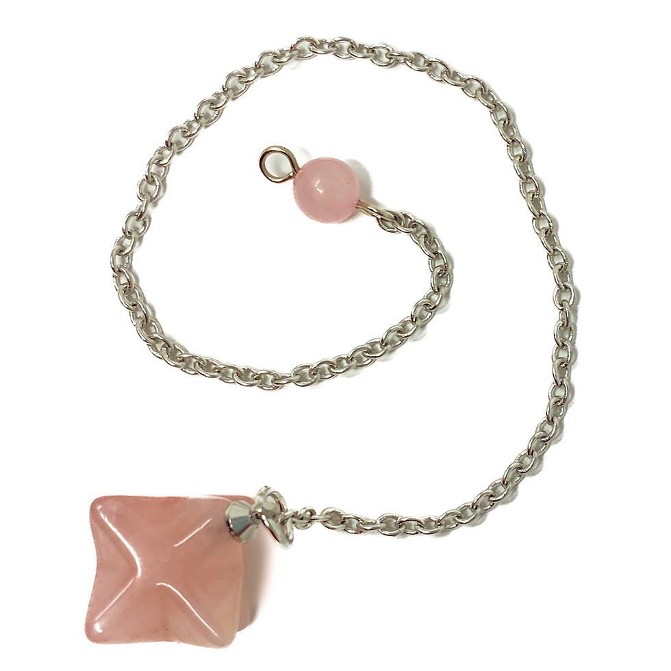 Rose Quartz Merkabah Pendulum