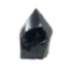 Thumbnail: Part Polished Silver Sheen Obsidian Point