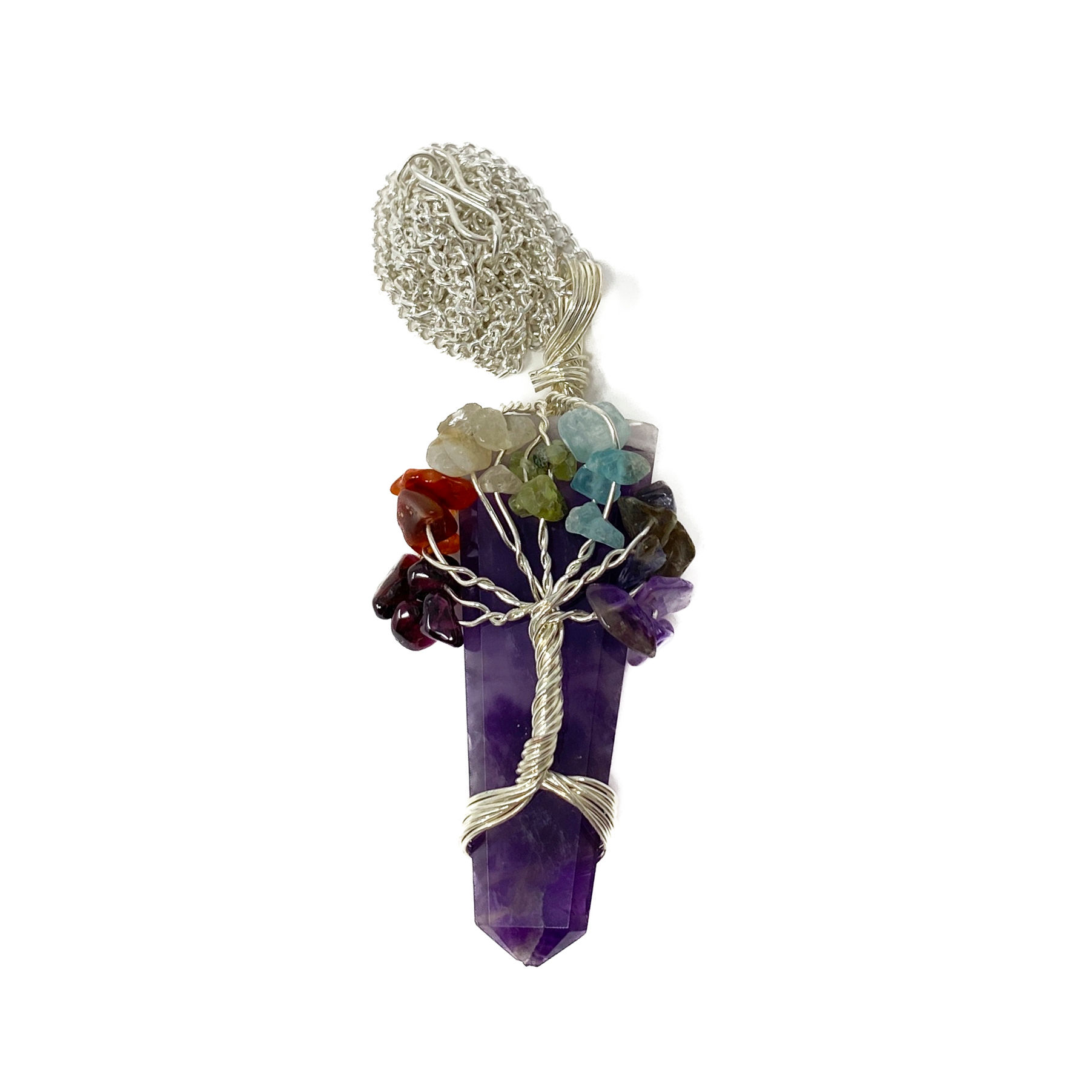 Amethyst Tree of Life Pendulum