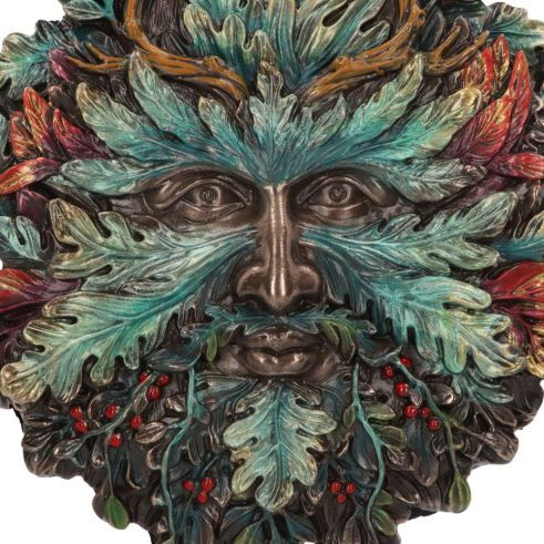 Thumbnail: Winter Equinox Green Man Wall Plaque