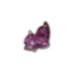 Purple Mini Fluorite Pouncing Cat A