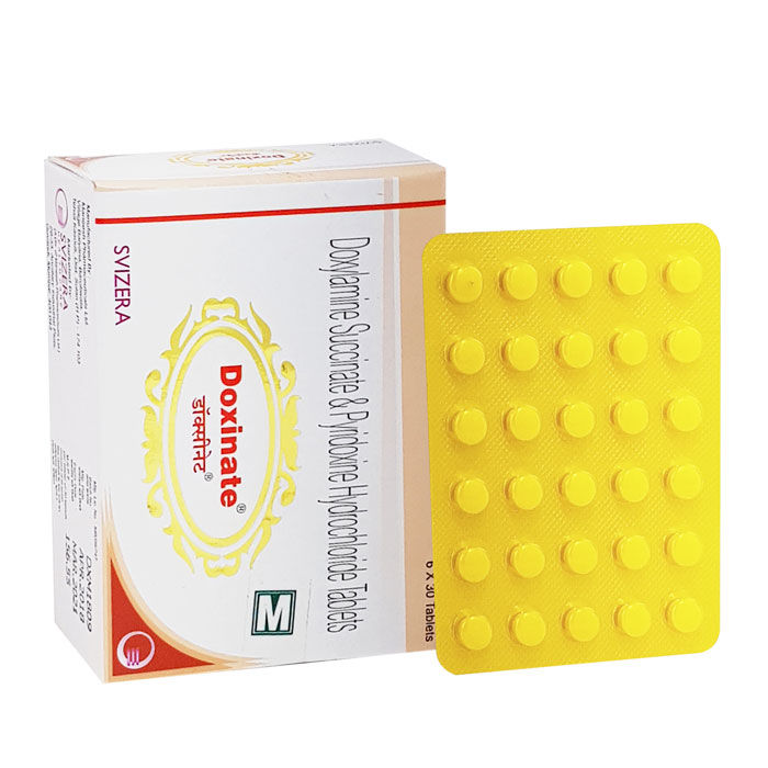 DOXINATE (PYRIDOXINE / DOXYLAMINE) is an over-the-counter medication used to relieve nausea, vomiting-Pharmacy⁹