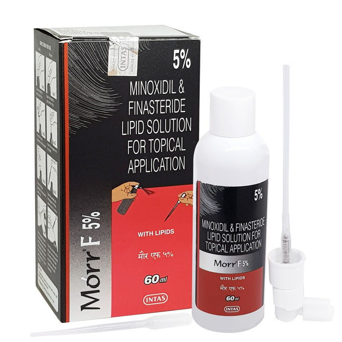 MORR-F (MINOXIDIL/FINASTERIDE) is a combination of two of the most effective medications for treating-Pharmacy⁹