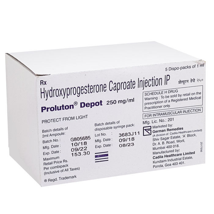 PROLUTON DEPOT (HYDROXYPROGESTERONE CAPROATE) is a highly effective, long-acting progestin-Pharmacy⁹
