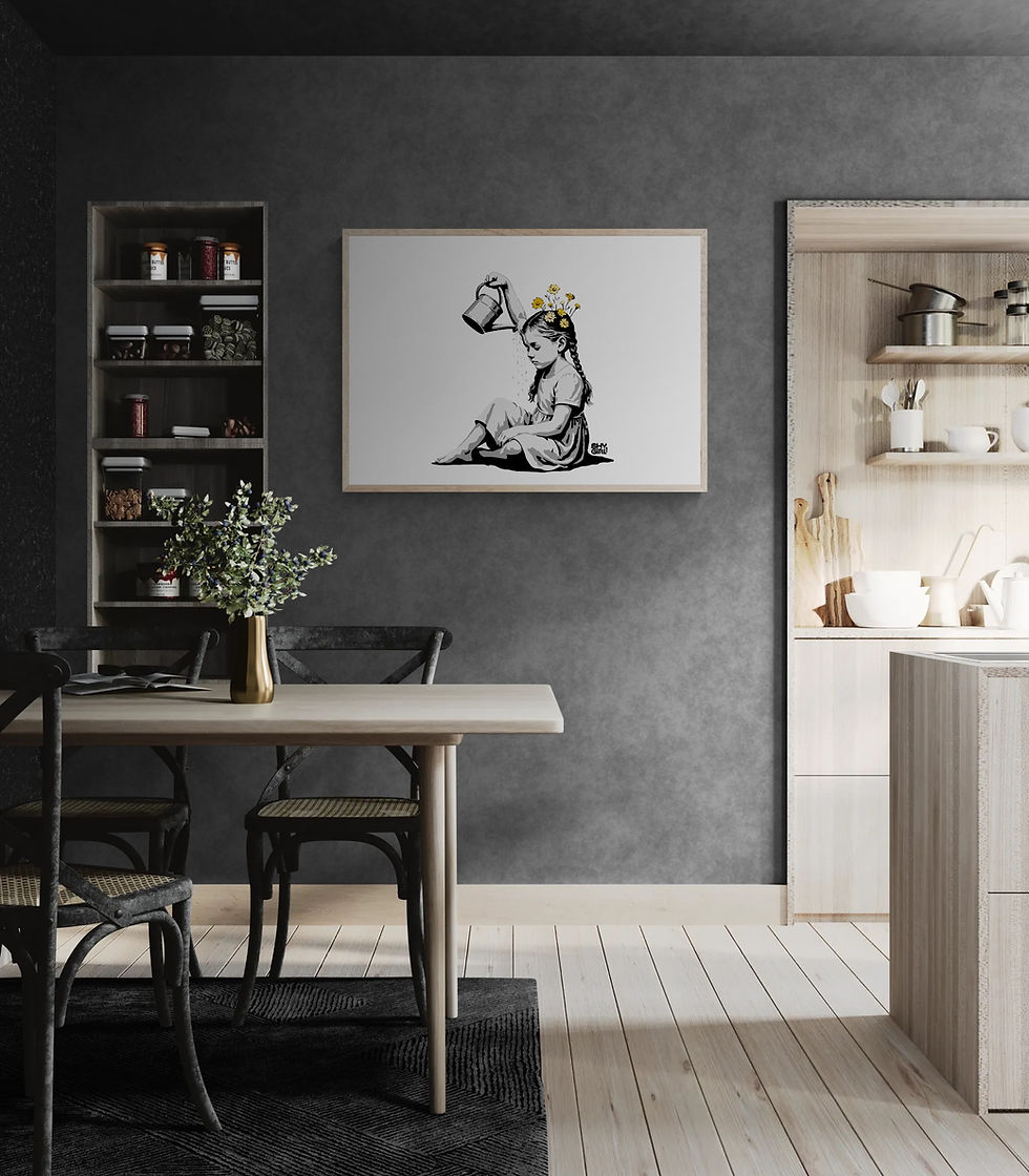 Miniatyrbilde: VANN DINE EGNE BLOMSTER - GUL A3