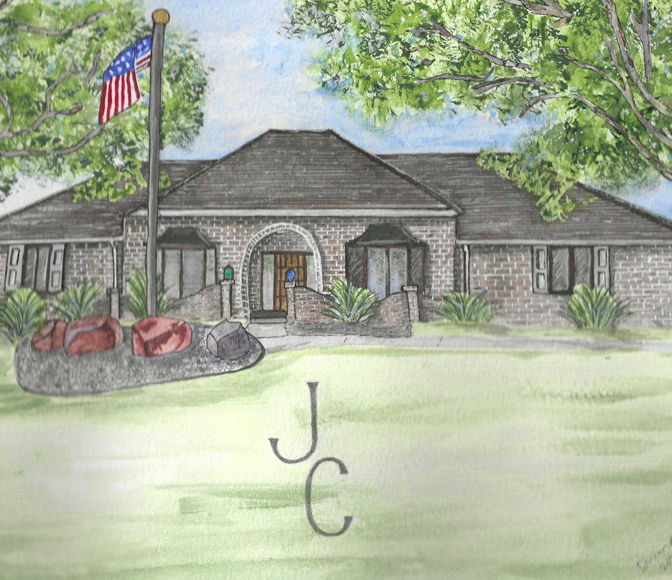watercolor home portrait