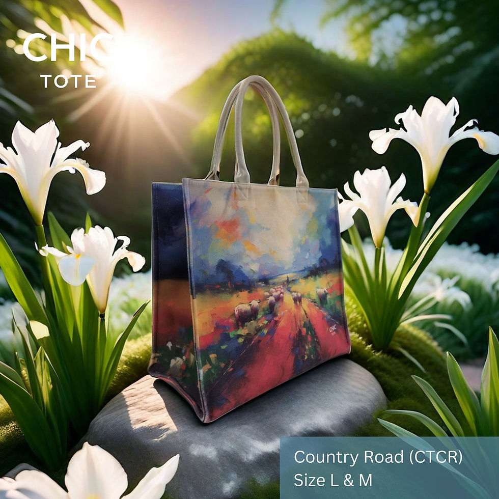 Thumbnail: Luggage-Sized Tote | Irish Gift | Large Tote | Shopping Bag | Country Road