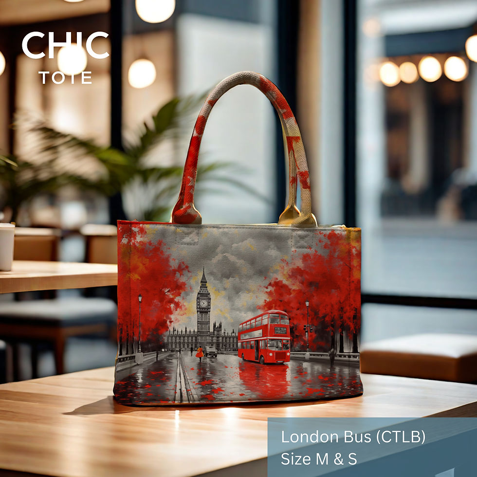 Thumbnail: Premium Tote Bag | Best Gift | Shopping Bag |Hand bag | London Bus