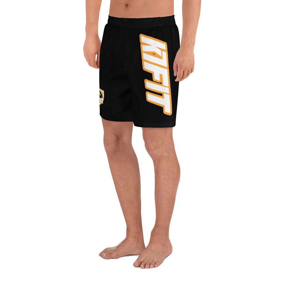 Thumbnail: Men's Athletic K1FIT GOLD EDITION BLACK Shorts