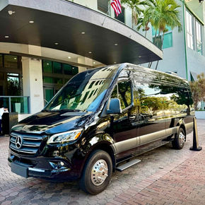 Black Mercedes-Benz Sprinter Rental in Miami: VIP Transportation for Exclusive Events