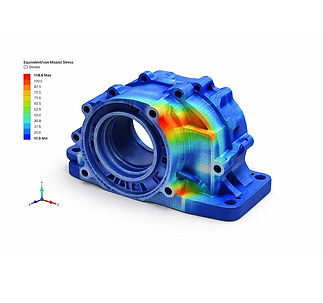 Analysis of a Gearbox Housing Under Operational Loads