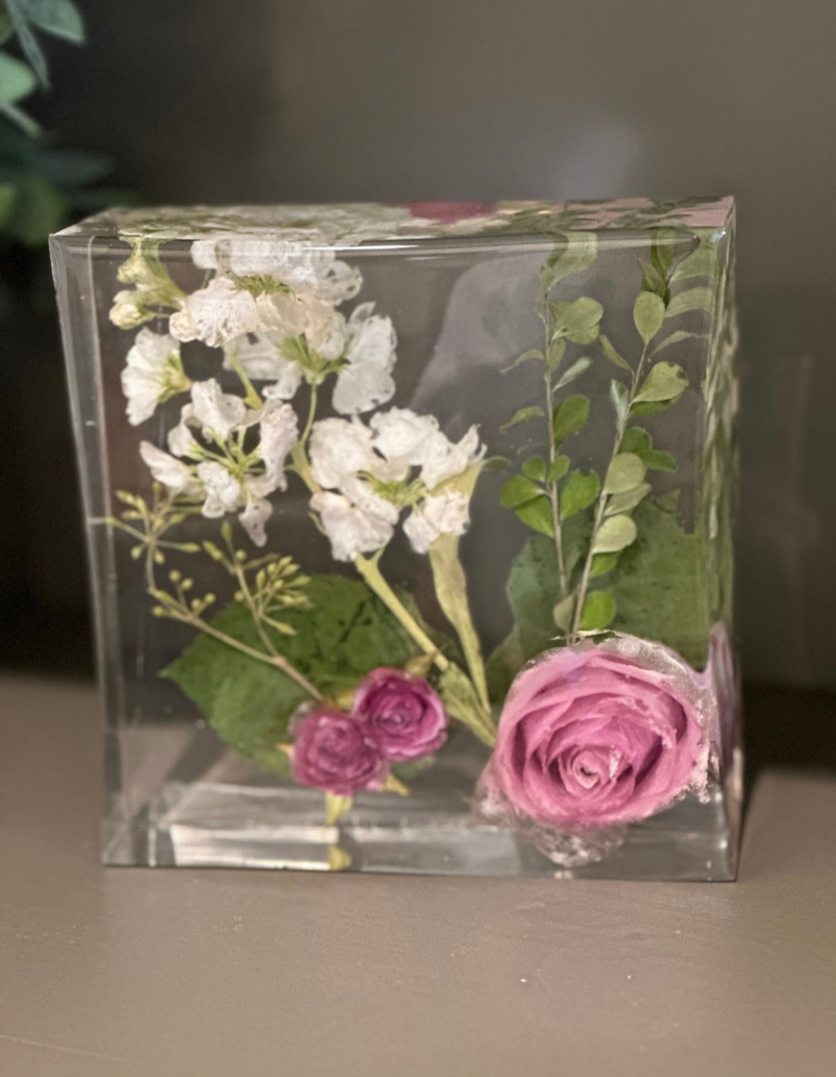 Resin Floral Block