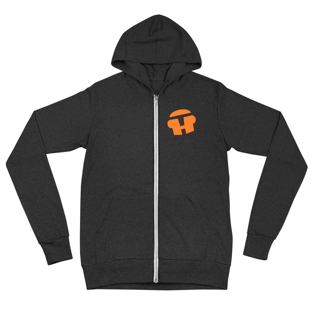 "Head Tilt Logo" - Unisex zip hoodie