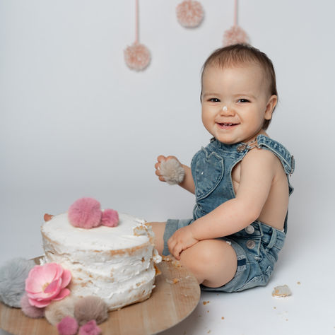 Photographe bébé - Séance Smash The Cake - 1 an