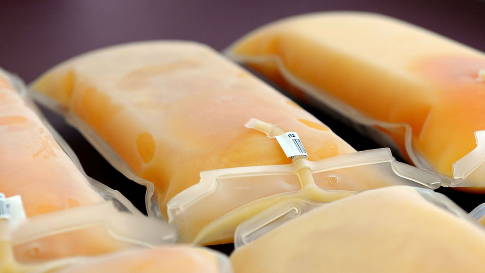 bags of plasma