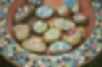 Mosaic images on rocks