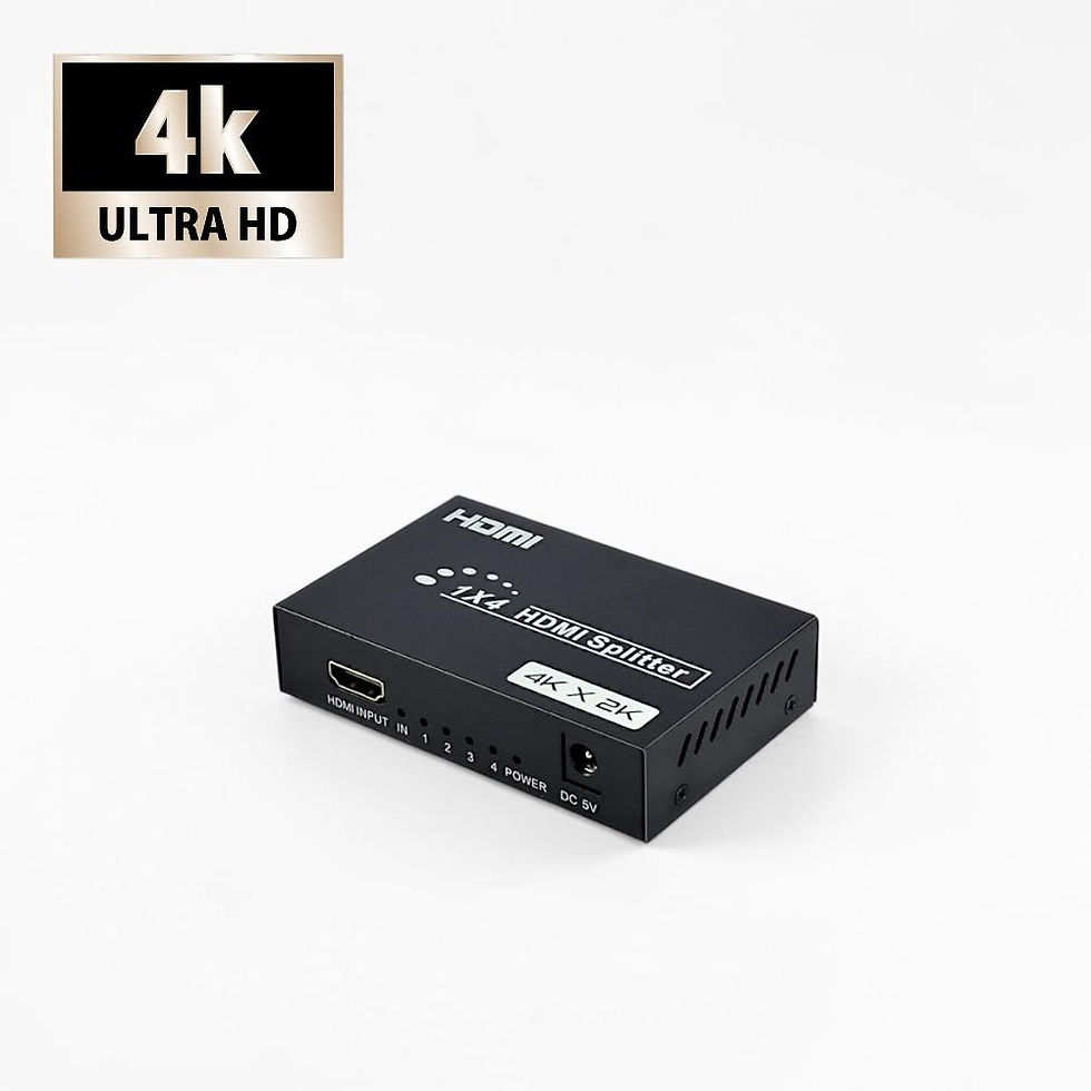 Mini HDMI Splitter 1x4 · 4K Verteiler kompakt