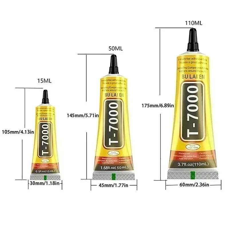 T-7000 Kleber Display Handy Reparatur Universal Schwarz BULAIEN 15/50/110